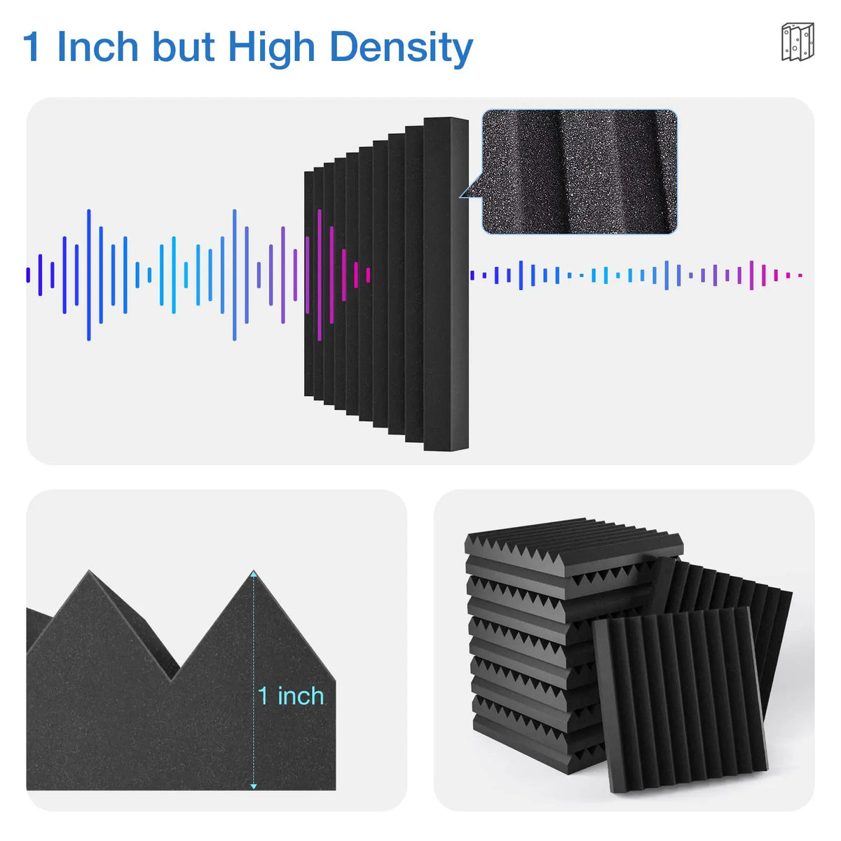 Office Object™ Acoustic Foam Panels (12 Packs)