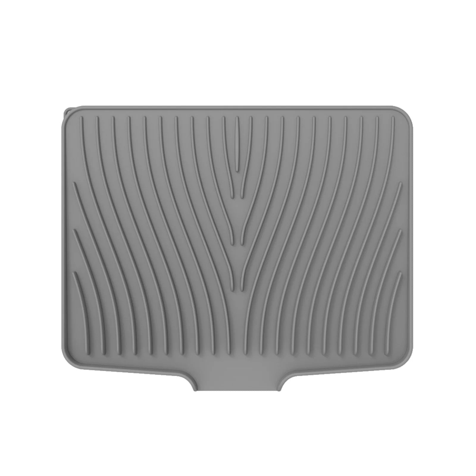 Silicone Dish Drying Mat For Kitchen Counter, Dish Drying Pad Non-slip Drain Pad With Built-in Drain Heat Resistant Drying Mat