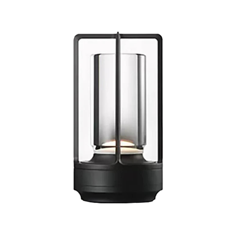 Aluminum Alloy Crystal Lamp LED Rechargeable Touch Table Lamp Restaurant Decoration Atmosphere Night Light Camping Creative Lamp