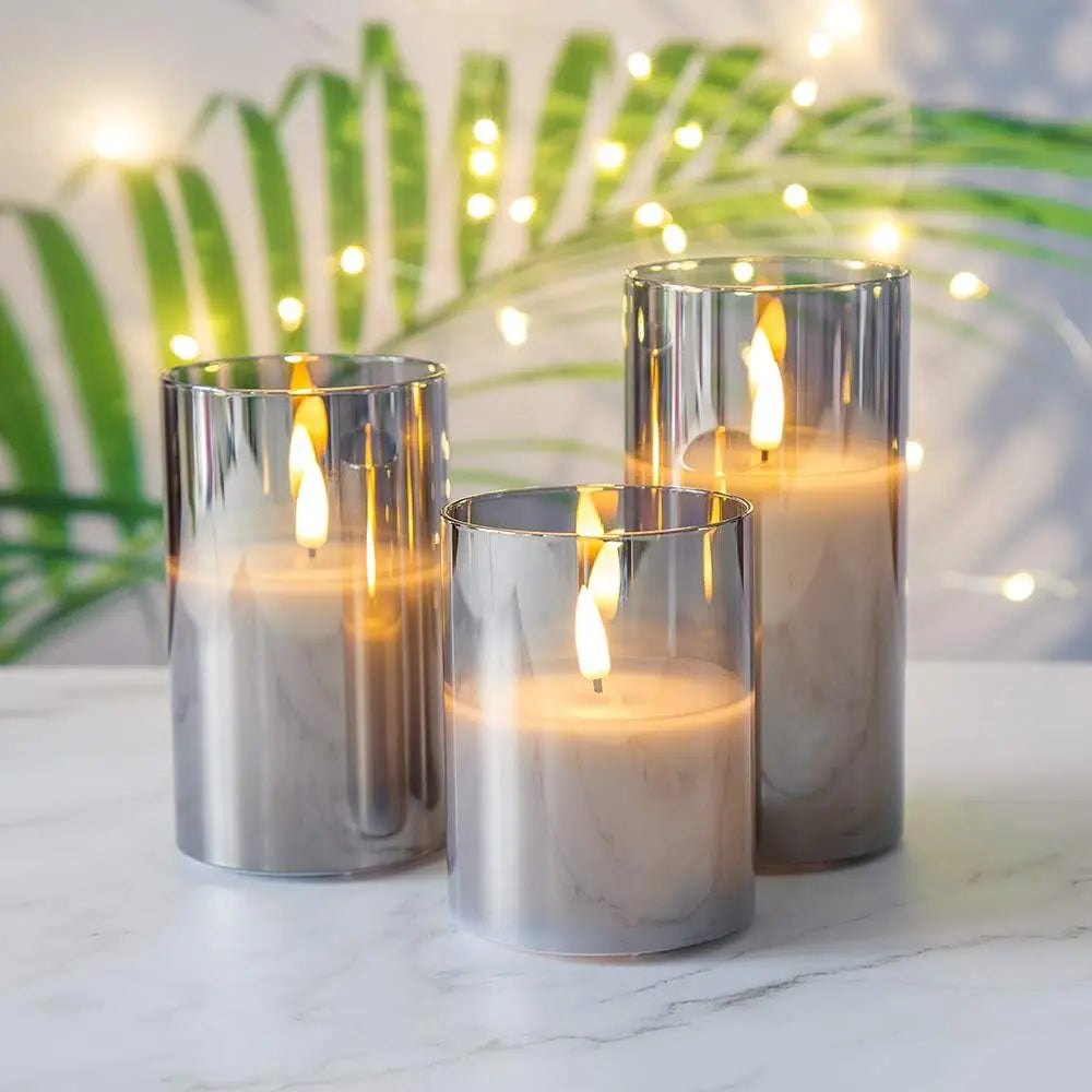 Flameless Electronic Candles With Remote Timer Flickering LED Pillar Candles Fake Candles for Home Wedding Festival Restaurant
