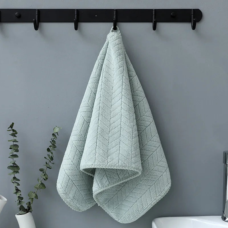 Thickened Coral velvet cotton bath towel increases water absorption adult bath towel soft affinity Household quick-drying