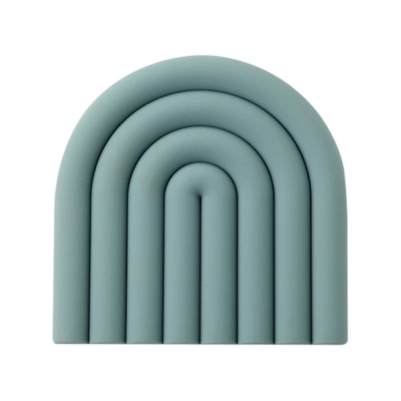Modilan Rainbow Silicone Mat Pot Mat Thermal Mat Table Mat Heat Resistant High Temperature Cup Mat Thickened To Prevent Scalding