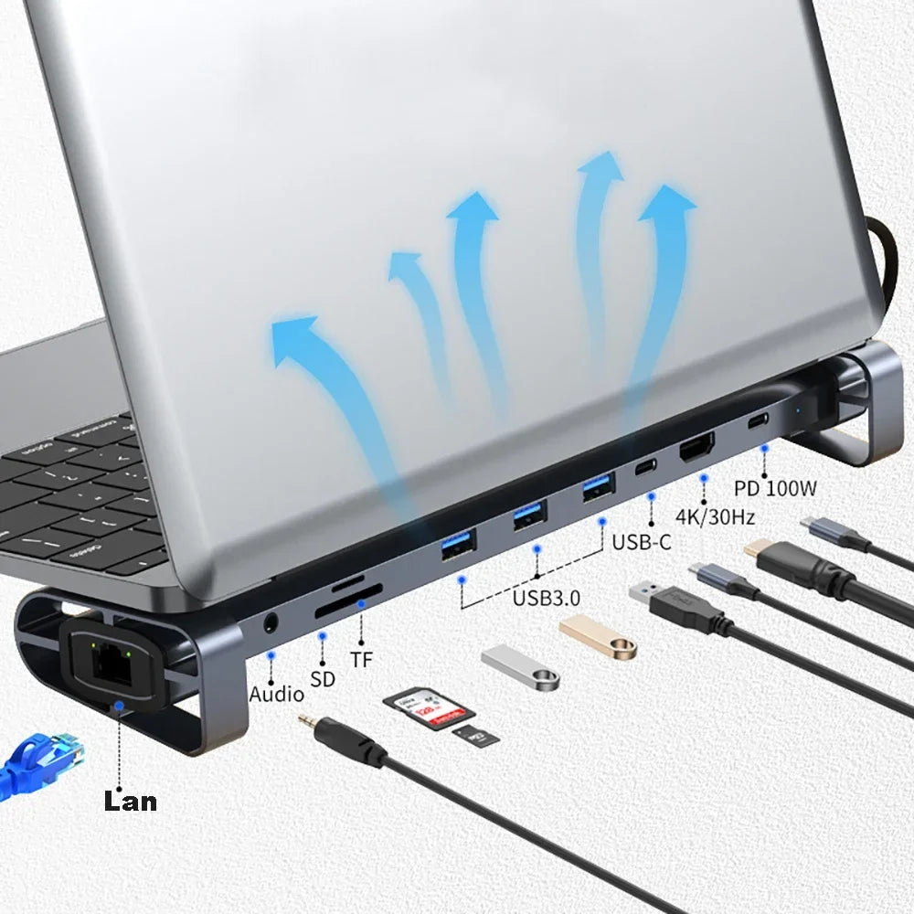 Office Object™ 10-in-1 USB-C Hub Dock