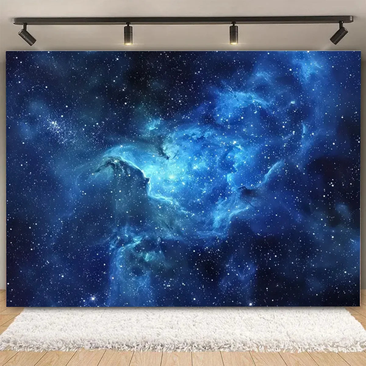 Stars Starry Dark Sky Night Universe Space Earth Planet Backdrop Customized Moon Milky Way Star Baby Birthday Background Photo