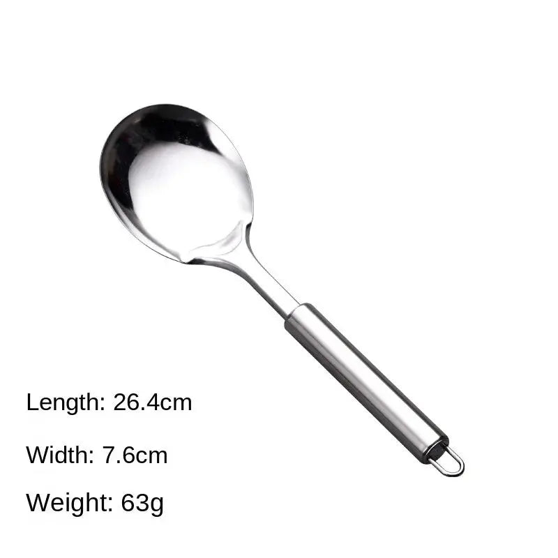 Durable Stainless Steel Wok Spatula Long Handle Kitchen Gadgets Kitchen Cooking Utensil Set Rice Spoon Ladle Cooking Tools