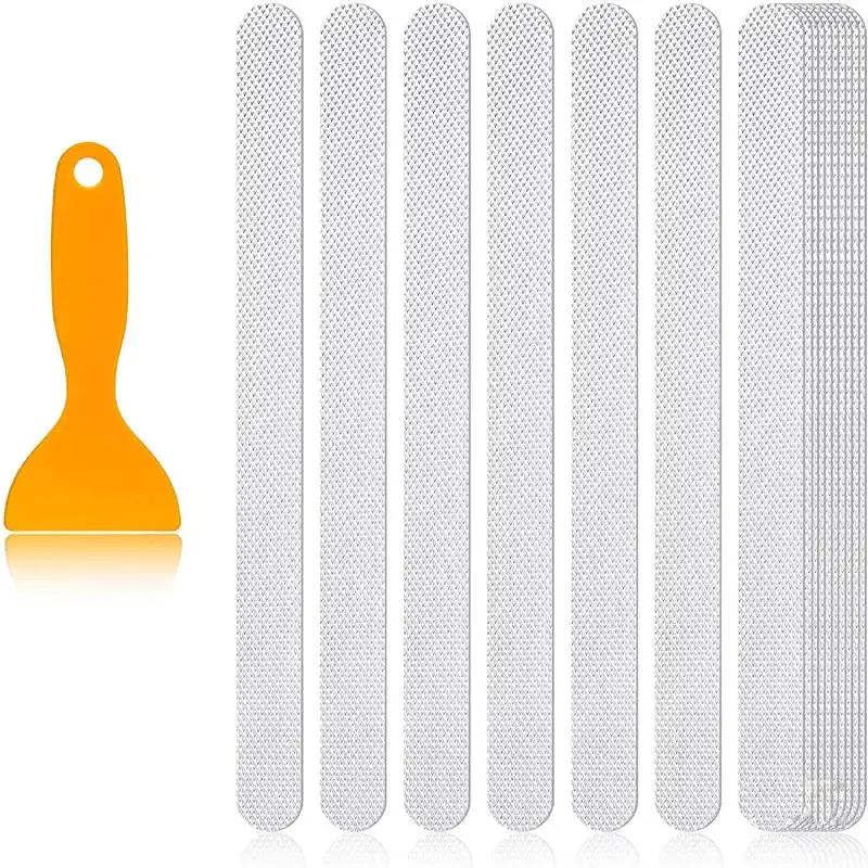 24pcs Anti-Slip Strips Safety Shower Treads Stickers Bathtub Non Slip Stairs Step Appliques Anti Skid Tape for Shower Tub Floor