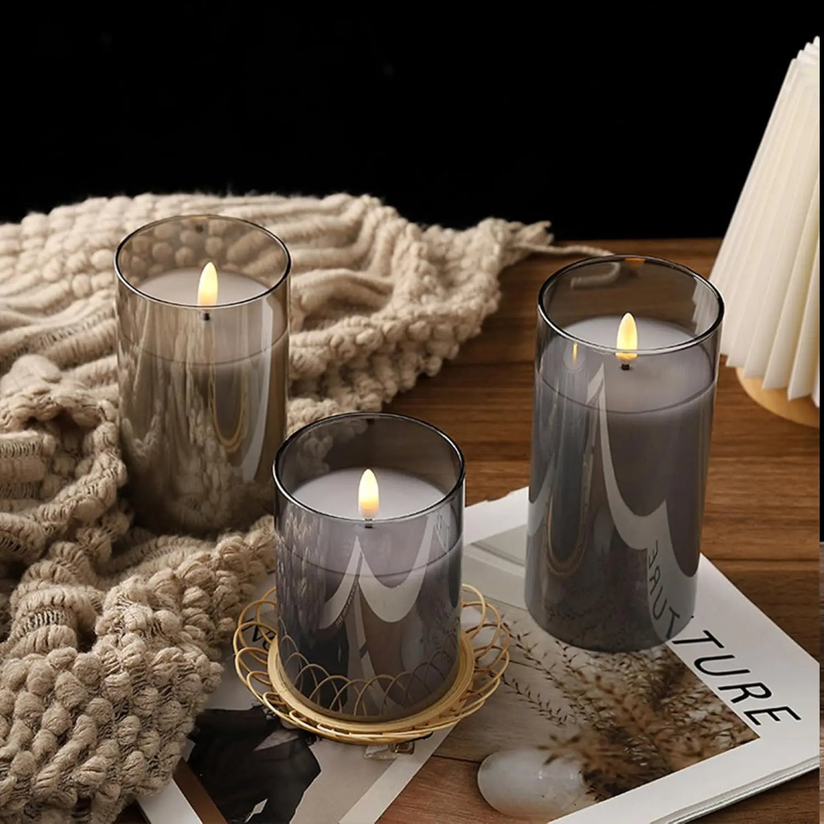 Flameless Electronic Candles With Remote Timer Flickering LED Pillar Candles Fake Candles for Home Wedding Festival Restaurant