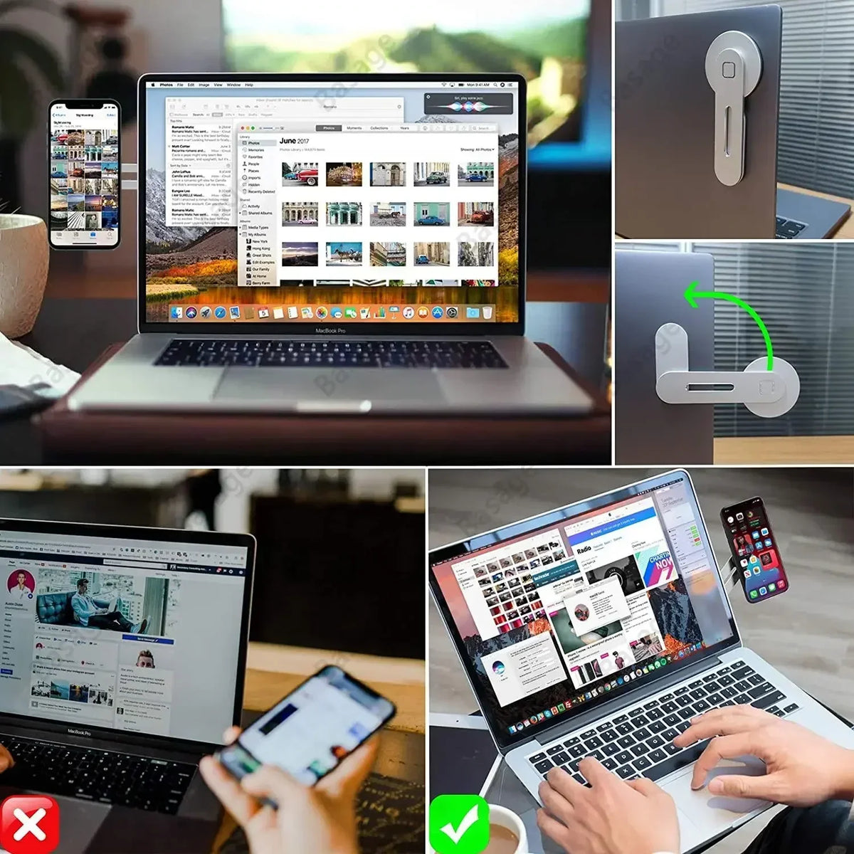 Office Object™ Magnetic Laptop Phone Holder