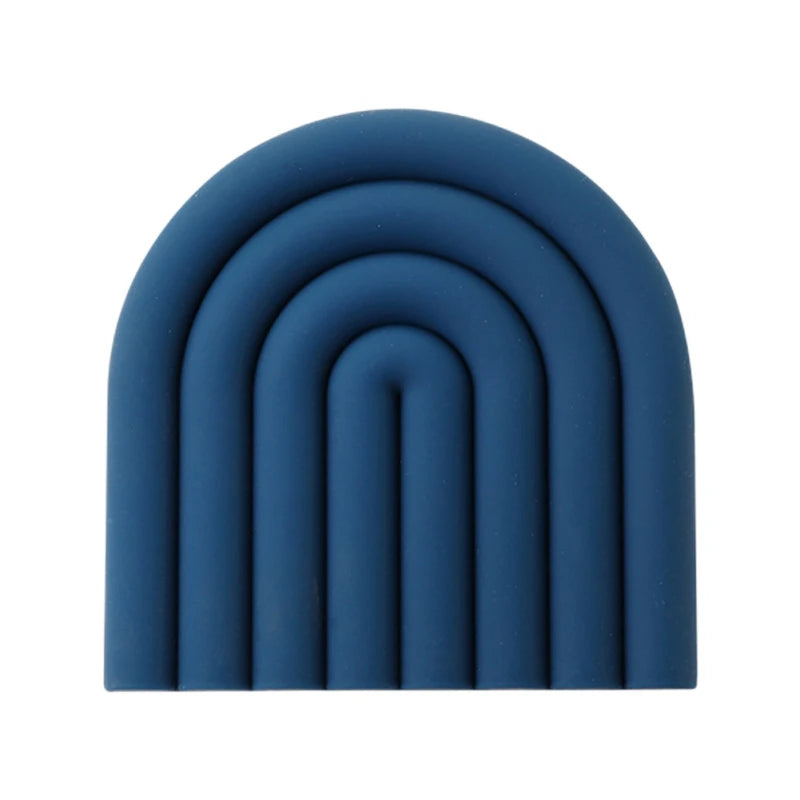 Modilan Rainbow Silicone Mat Pot Mat Thermal Mat Table Mat Heat Resistant High Temperature Cup Mat Thickened To Prevent Scalding