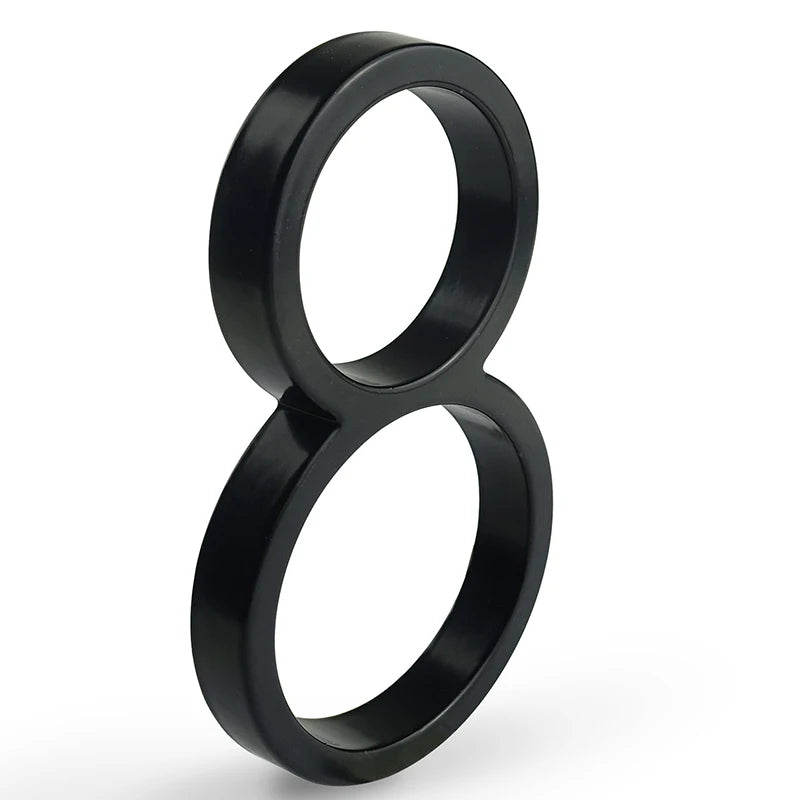 1pc 125mm Floating House Number Outdoor 5 inch Black Zinc Alloy Letter Apartment Door Numbers Mailbox Address Sign #0-9