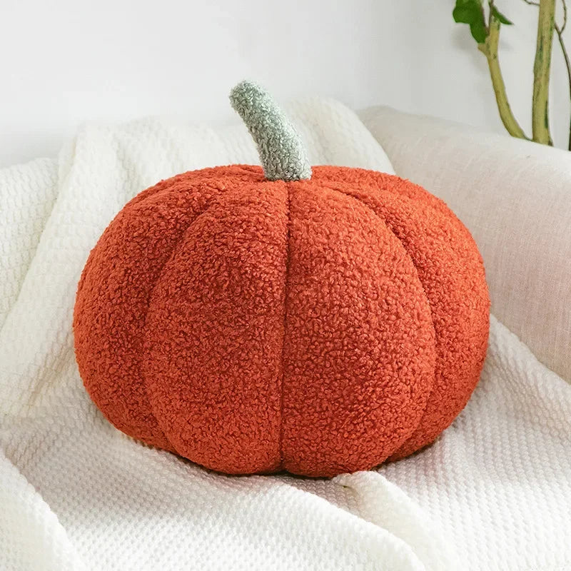 New Decorative Cushion Activity Plush Nordic Ins Sofa Backrest Orange Pumpkin Pillow for Living Room Cute Pillow Home Decoration
