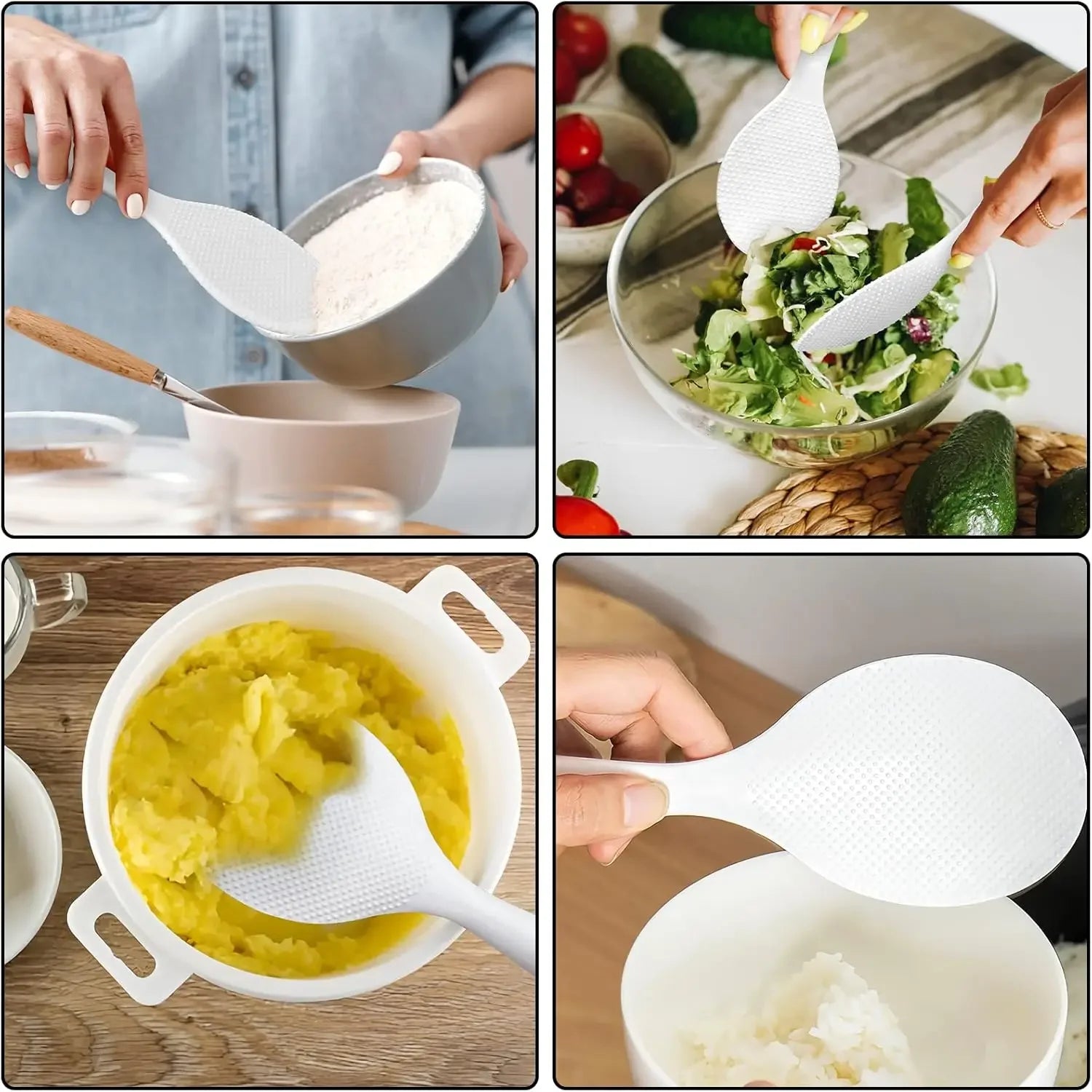 Vertical rice spoon, non-stick rice, household food-grade rice cooker, rice spoon for eating, standing spatula