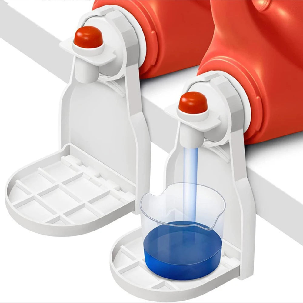 2pcs Laundry Detergent Cup Holders, Detergent Drip Dispenser Clip Tight on Laundry Bottle Spouts, No More Mess or Leaks