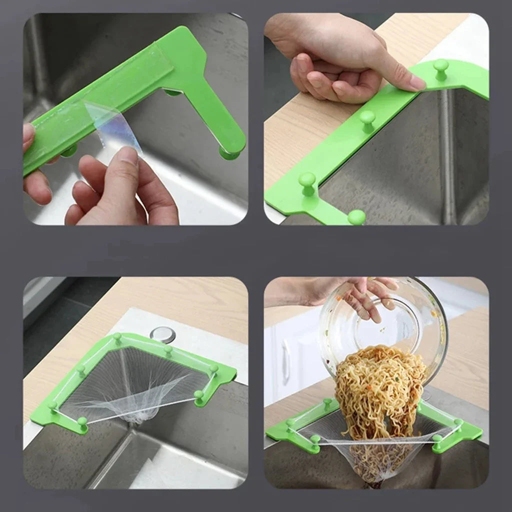 Kitchen Triangular Sink Strainer Drain Vegetable Fruit Drainer Basket Rack For kitchen accessories Storage Sink Filter Shelf
