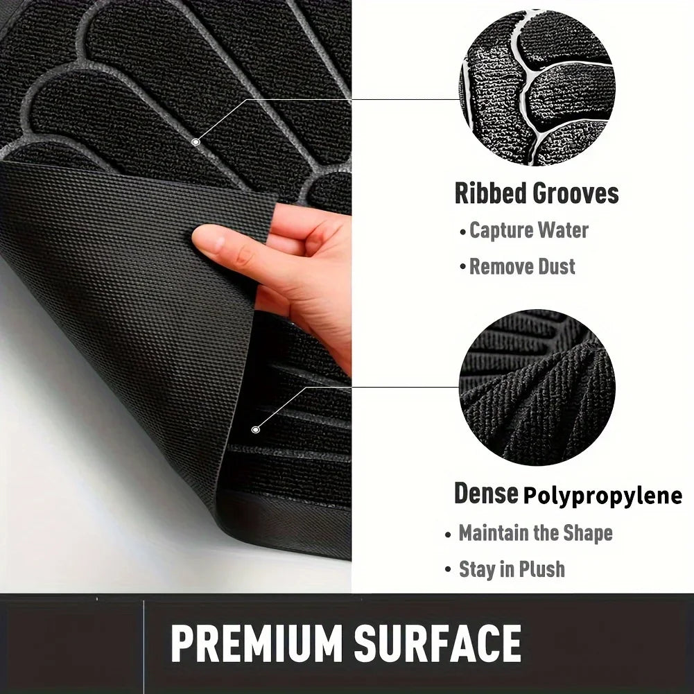 1pc Semicircular Durable Door Mat Outdoor Doormat Indoor Entrance Doormat-Non Slip Front Door Mat for Outside Inside Entryway