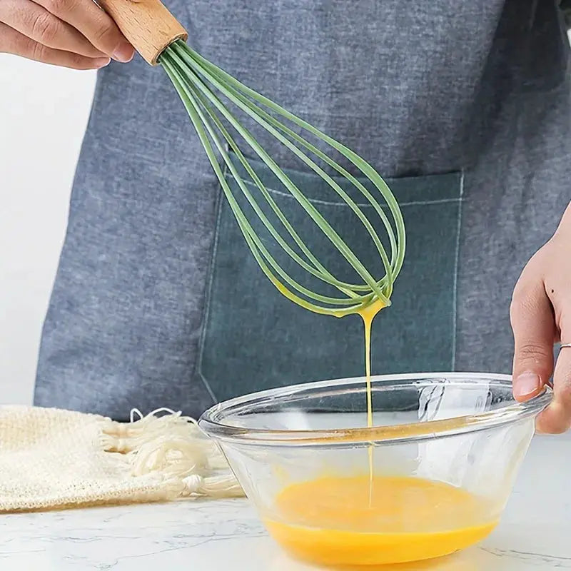 12PCS Wooden Handle Cooking Tool Set Silicone Kitchenware Non-Stick Cookware Kitchen Utensils Set Spatula Shovel Egg Beaters