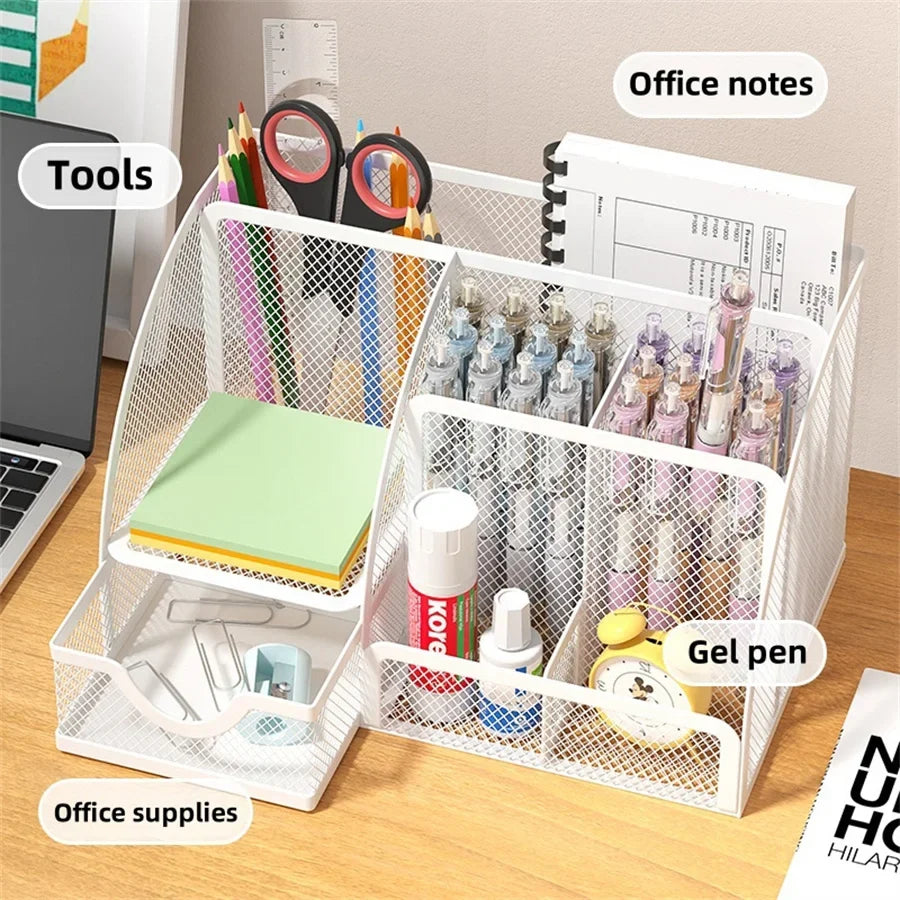 Office Object™ 7 Grid Clear Acrylic Desk Organizer