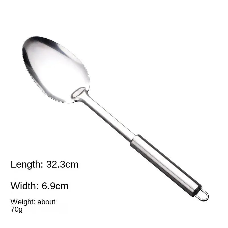 Durable Stainless Steel Wok Spatula Long Handle Kitchen Gadgets Kitchen Cooking Utensil Set Rice Spoon Ladle Cooking Tools
