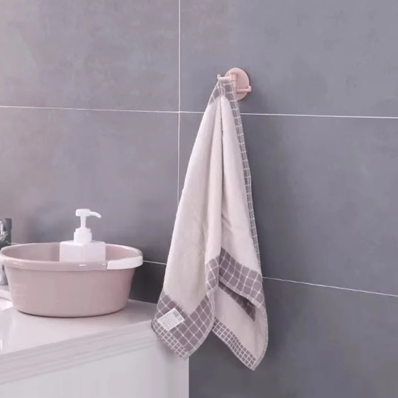 Seamless Adhesive Hook Rotatable Strong Bearing Stick Hook Kitchen Wall Hanger Bathroom Kitchen Supplies