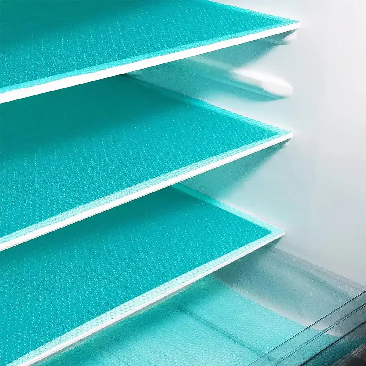4PCS EVA Waterproof Refrigerator Liner Mat Washable Mildew Kitchen Pad Anti-oil Cabinet Drawer Placemat Heat-insulat Fridge Mat