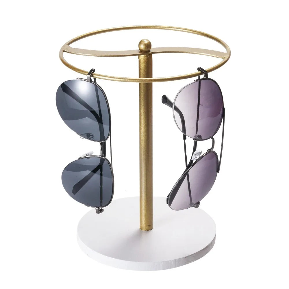 Quality with Anti-Slip Base Sunglass Storage Holder Space Saving Desktop Glasses Rack Metal Eyewear Display Stand Office
