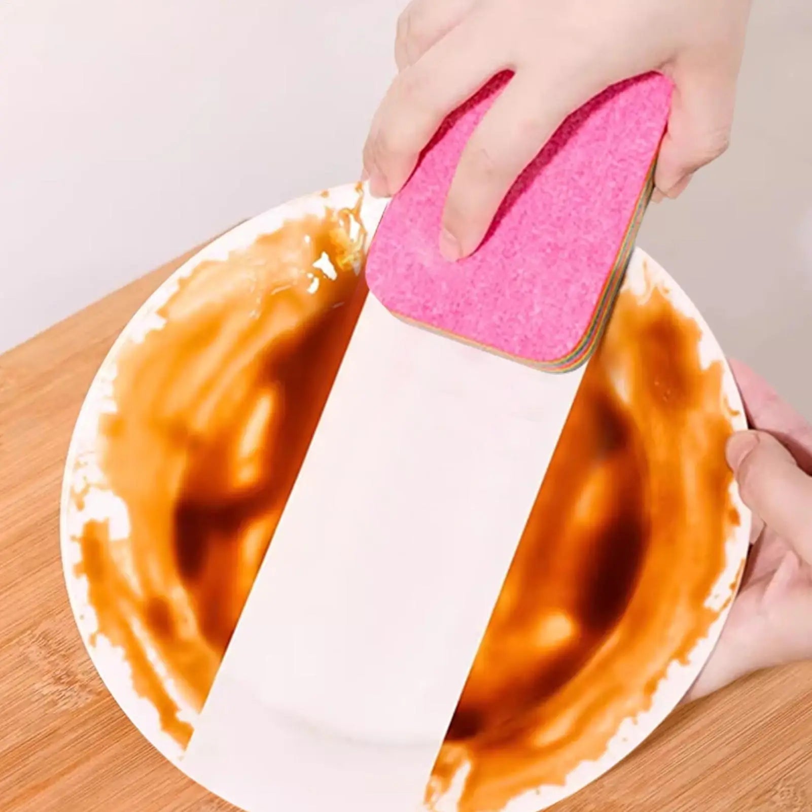12 Layer Layer Microfiber Cleaning Sponge Cloth Absorbent Dish Towels Peelable Reusable Washing Cleaner Scrub Rags Kitchen Clean