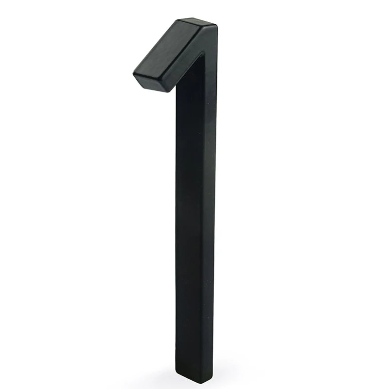 1pc 125mm Floating House Number Outdoor 5 inch Black Zinc Alloy Letter Apartment Door Numbers Mailbox Address Sign #0-9
