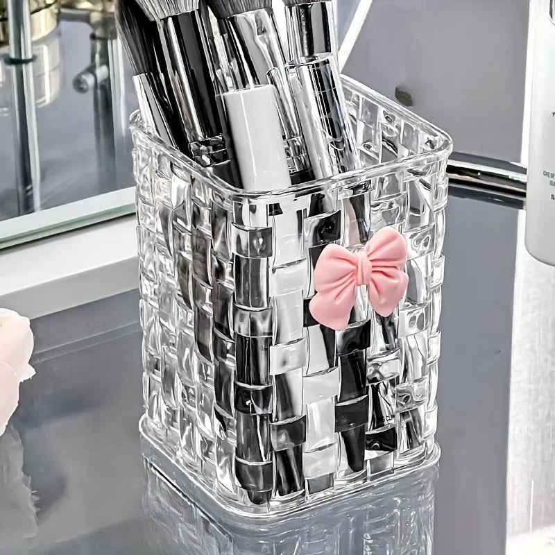 Office Object™ Clear Acrylic Desk Organizer with Bow