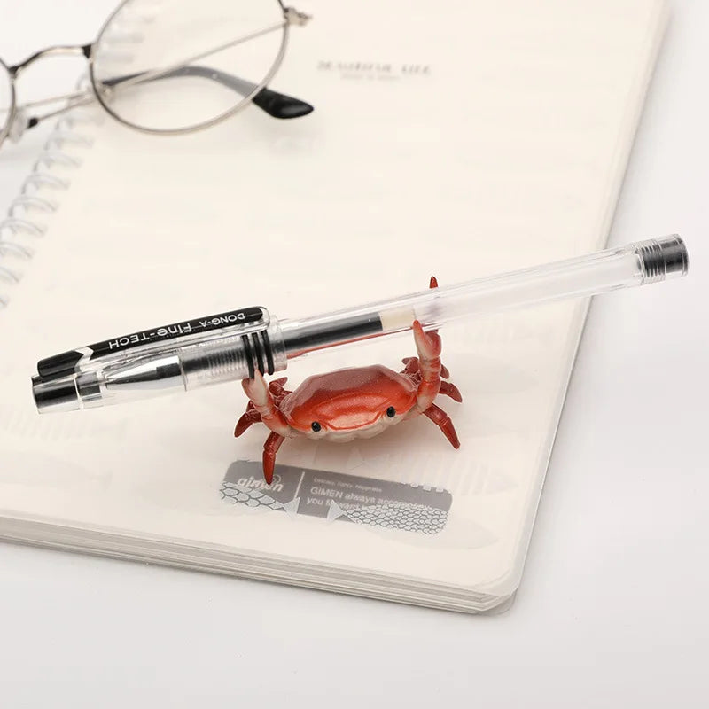 Office Object™ Cute Weightlifting Crab Pen Holder (2 Pcs)