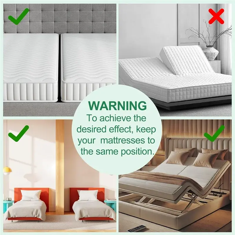 A72U 10" Extra Wide Bed Bridge Twin Bed Mattress Connector Bridge For Stayover,Family Room