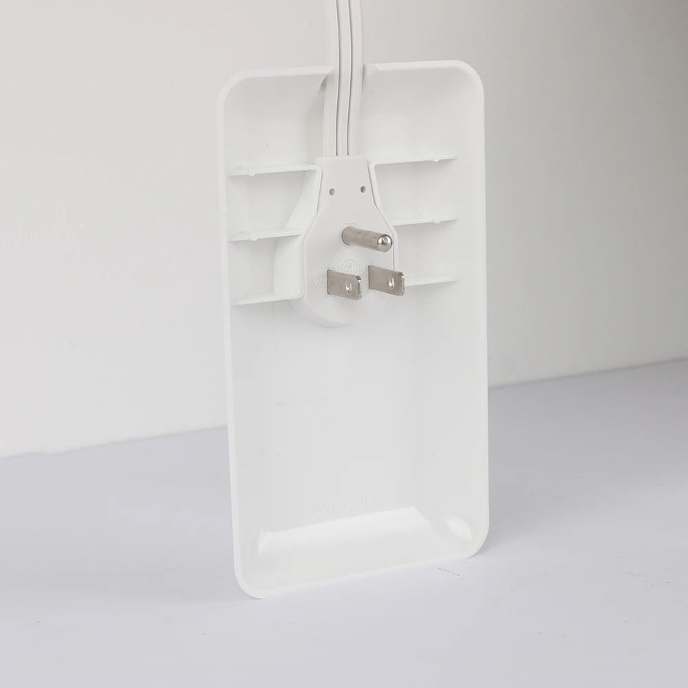 Flat-Face Outlet Extender with 3 Receptacles, Ultra-Thin Wall Plate Plug with Cord Extender and 3-Outlet Power Strip,1650W, 125V