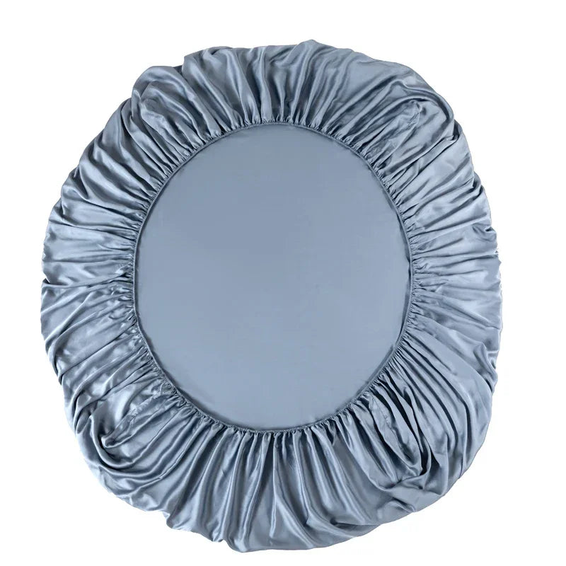 100% Bamboo Fitted Sheet with Elastic Band Smooth Cooling Bedsheet 1000 Thread Count Anti-slip Mattress Cover for Queen King Bed