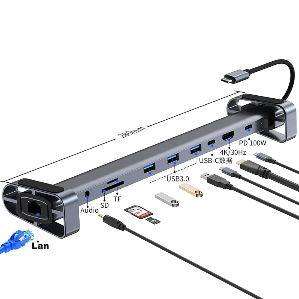 Office Object™ 10-in-1 USB-C Hub Dock