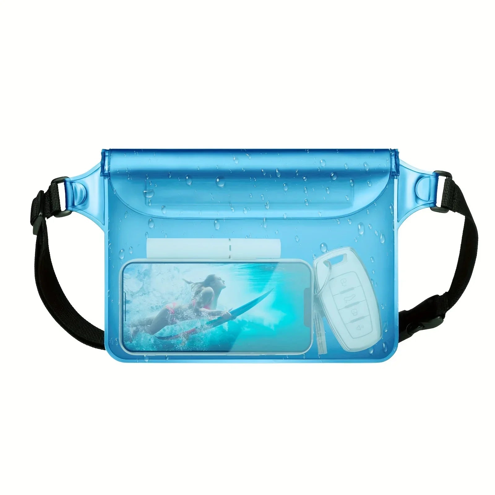 Waterproof Phone Bag, Three-Layer Sealed Touch Screen Waterproof Phone Waist Bag, Suitable For Swimming, Drifting, And Diving