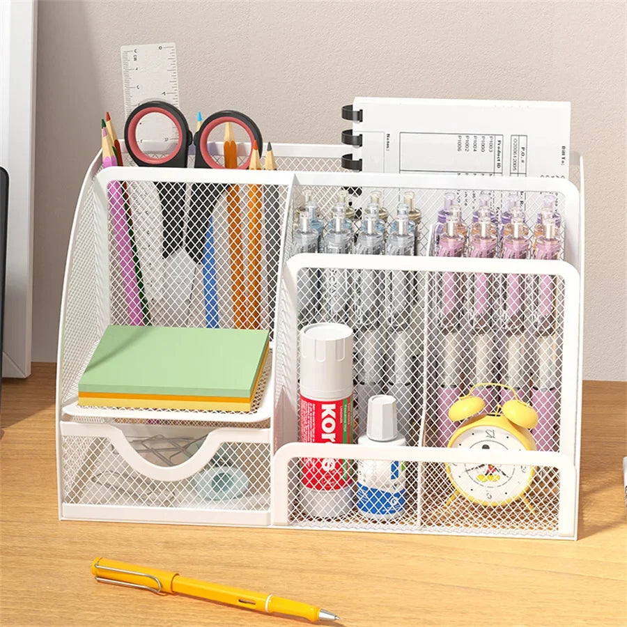 Office Object™ 7 Grid Clear Acrylic Desk Organizer