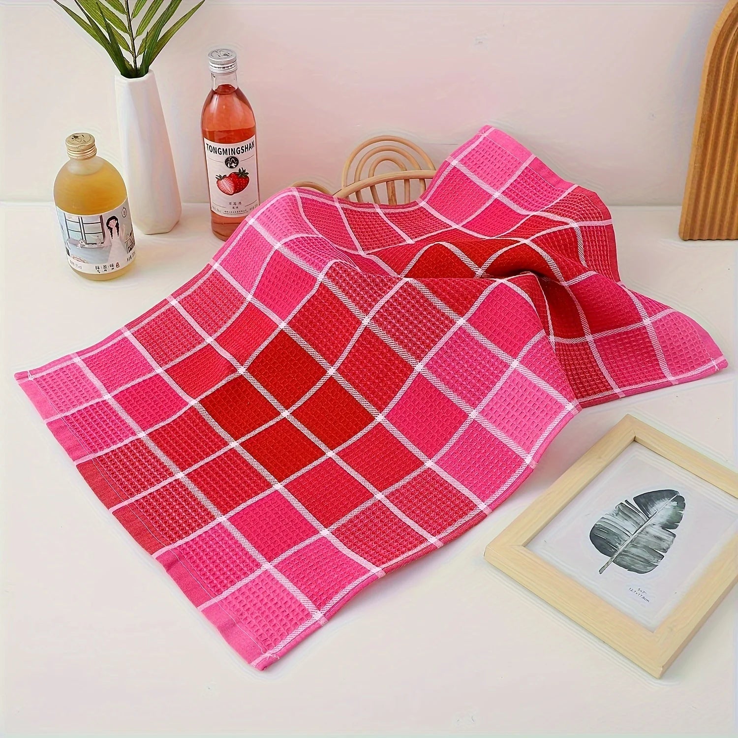3/4/8 Pieces, Green/Pink/Blue/Yellow, Durable Cleaning Cloths, Highly Absorbent, Perfect for the Kitchen, Kitchen Cloths, Cleaning Cloths, Scouring Pads, Dish Towels, Scouring Pads, Kitchen Essentials