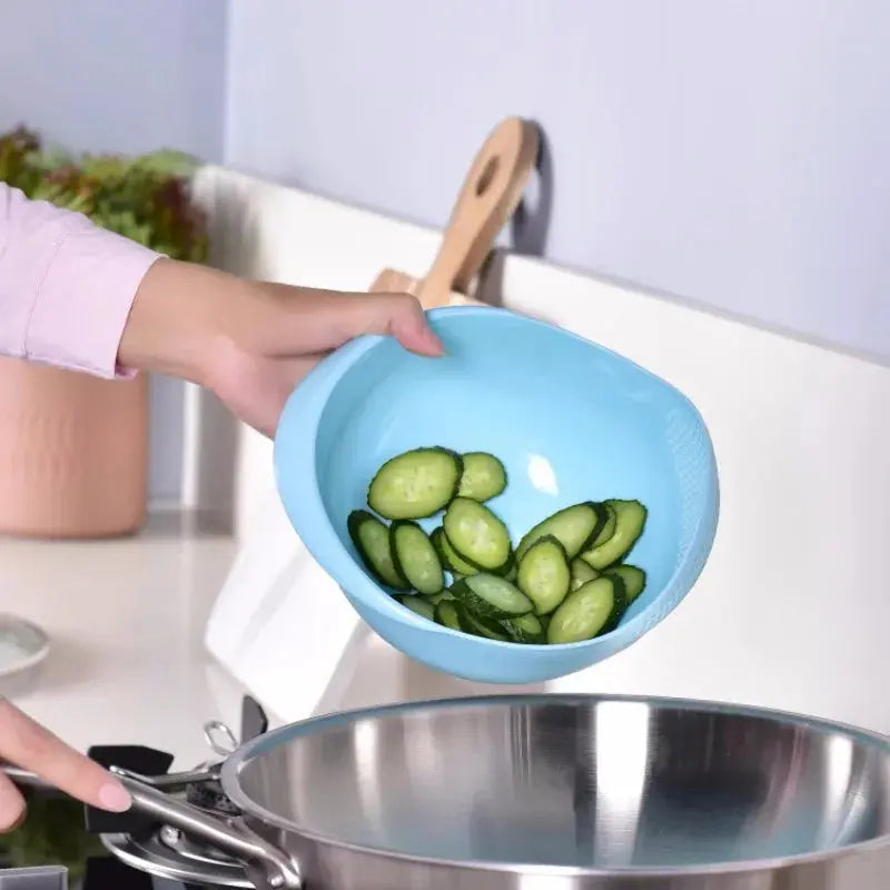 Rice Sieve Plastic Colander Kitchen Drain Basket with Handles Rice Bowl Strainer Strainer Basket Sink Drain Kitchen Tools
