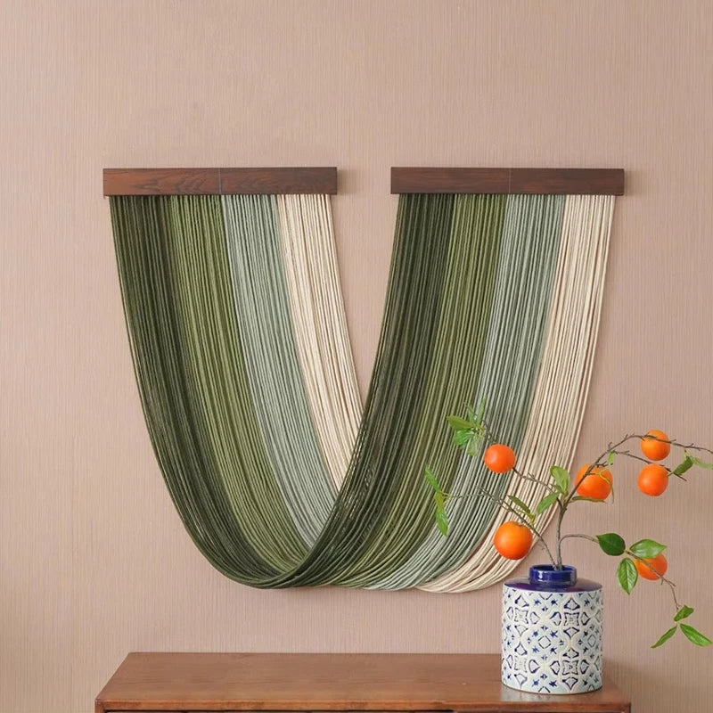 Wall Hanging Tapestry Bohemia Tassel Hand-Woven Curtain Tapestry Boho Decor House Decorations Living Room Hanging Decorations