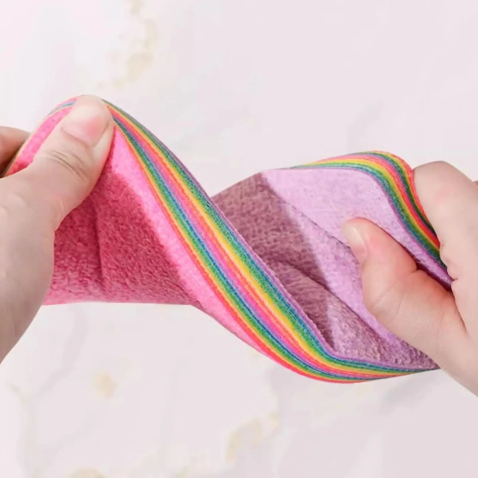 12 Layer Layer Microfiber Cleaning Sponge Cloth Absorbent Dish Towels Peelable Reusable Washing Cleaner Scrub Rags Kitchen Clean