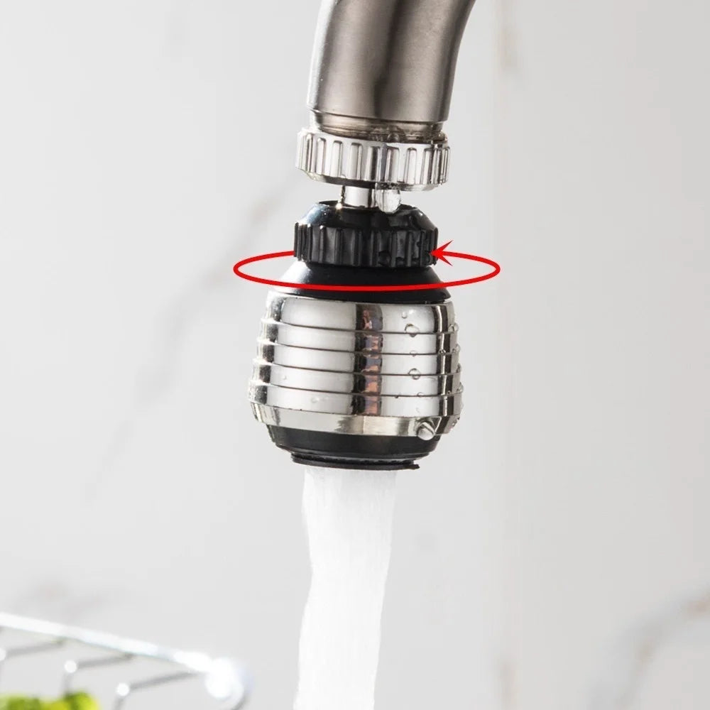 360° Degree Rotate Kitchen Faucet Aerator Shower Tap Nozzle Diffuser Spray Water Saving Head Filter Nozzle Tap Connector Bubbler
