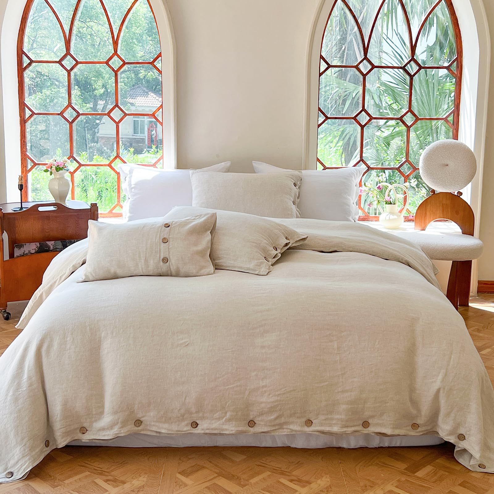 Goodinary® Cotton Solid Duvet Cover Set