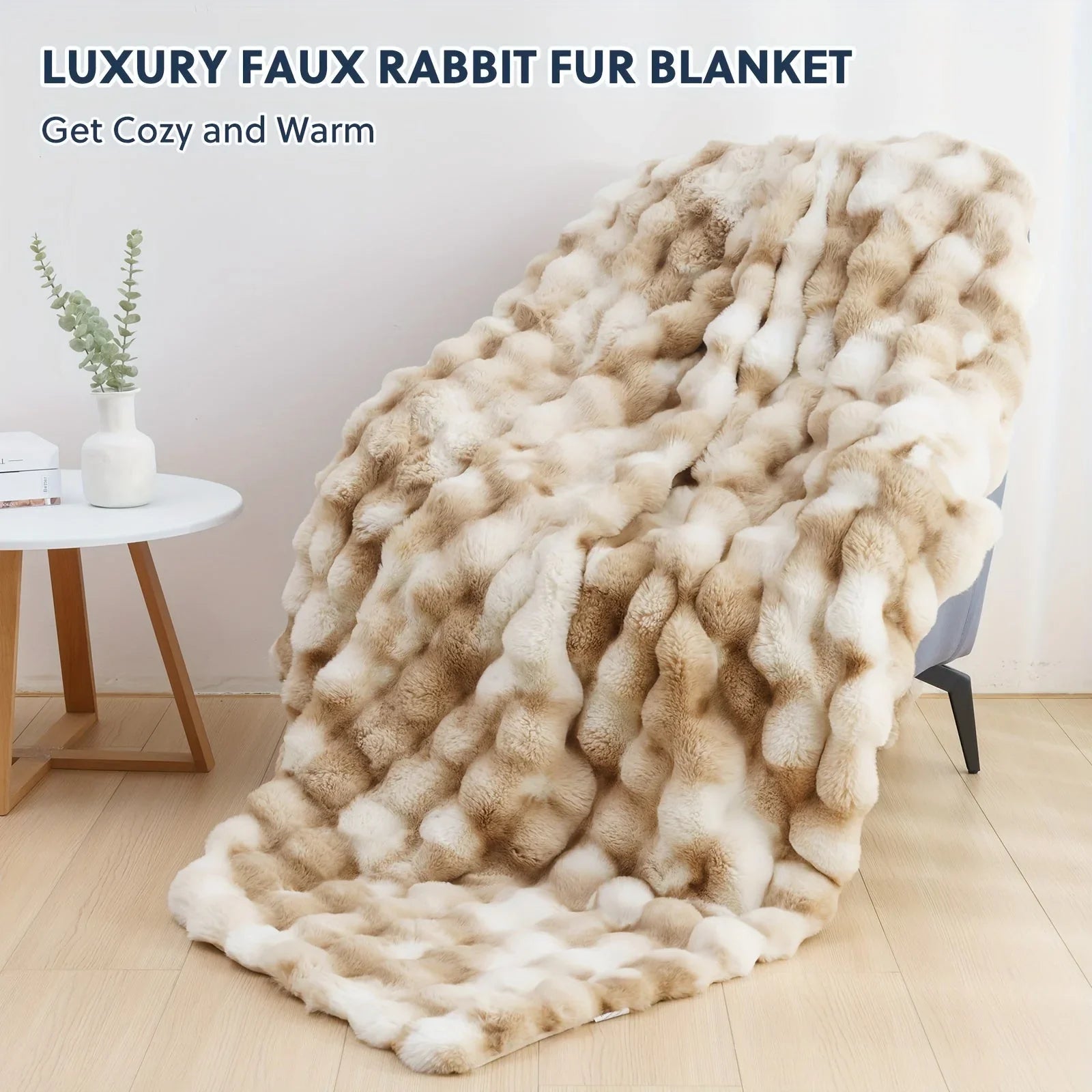 Goodinary® Tie Dye Faux Fur Blanket