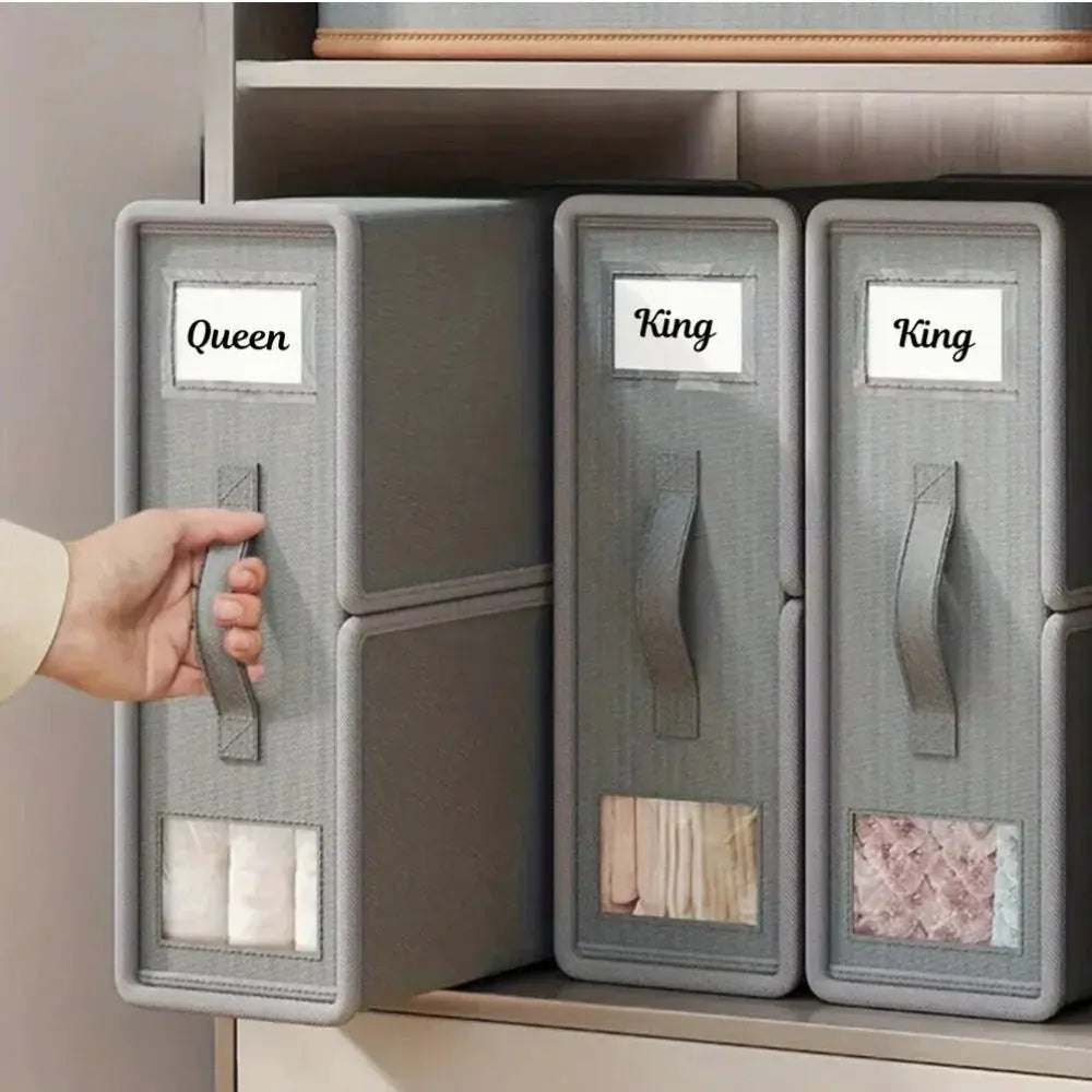 Goodinary® Foldable Fabric Window Zipper Storage Box Goodinary