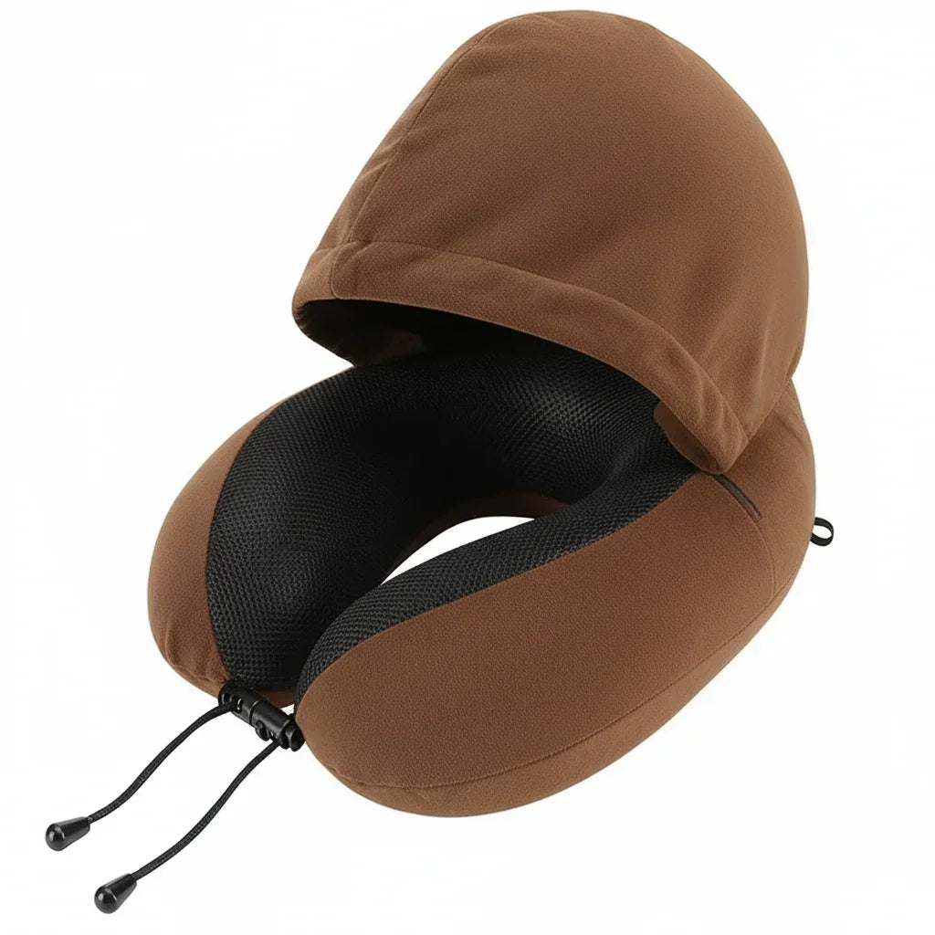 Slumblr® Hooded U-Shaped Travel Pillow