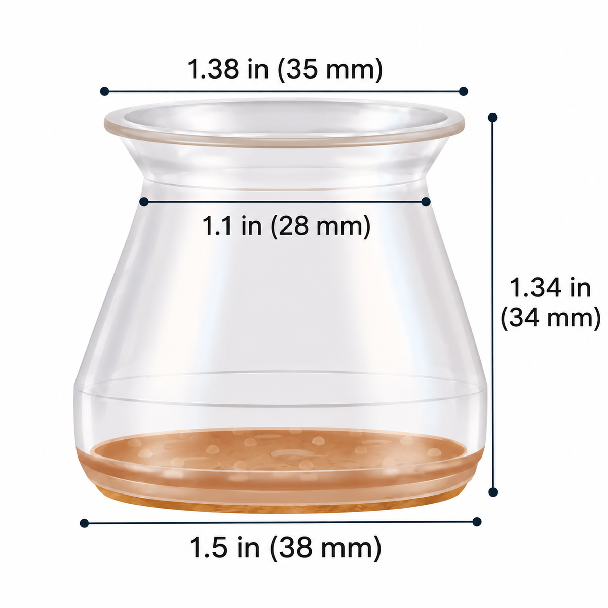 Goodinary® Felt Floor Protector Caps
