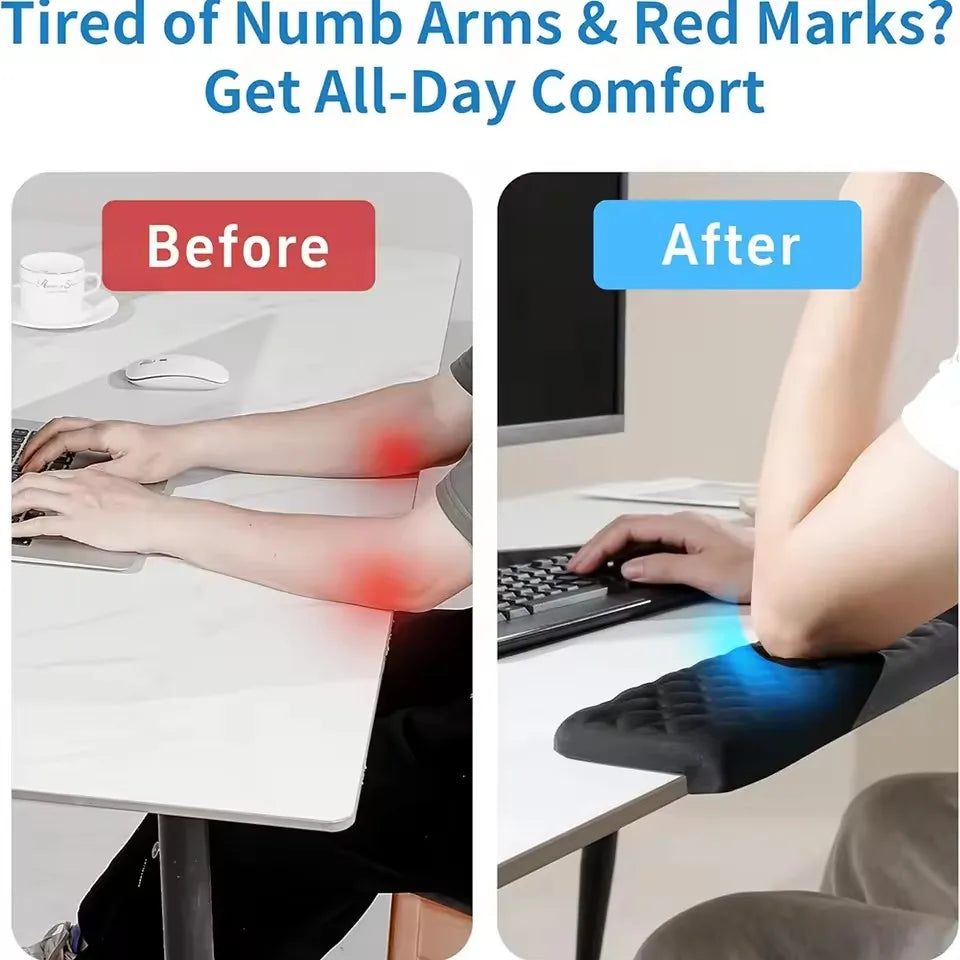 Office Object™ L-Shaped Memory Foam Wrist Rest (2 Pcs)