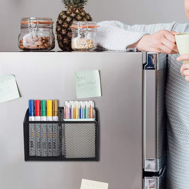 Office Object™ Magnetic Pencil Holder Metal Mesh Basket