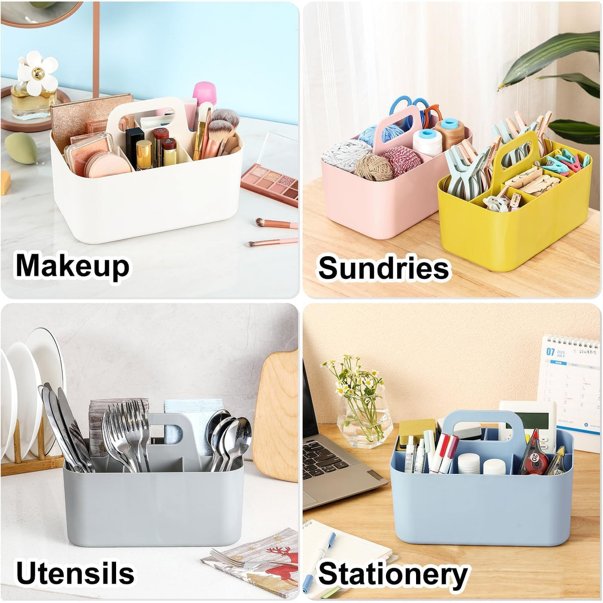 Office Object™ Multipurpose Plastic Caddy with Handle
