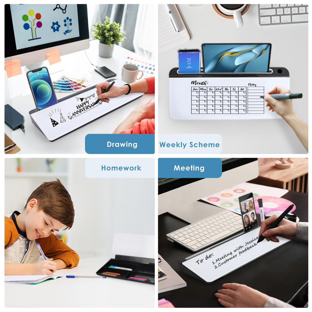 Office Object™ Glass Memo Desk Pad