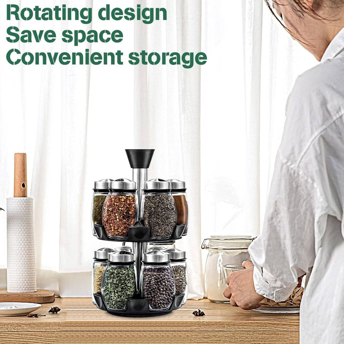 Goodinary® 12-Jar Rotating Spice Rack